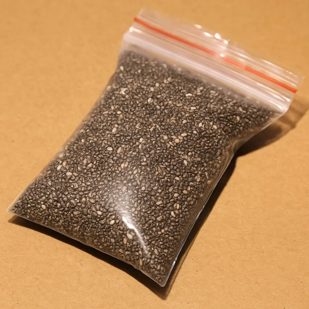 Sachet de graines de chia naturelles pour fourmis granivores Messor barbarus – Le Coin des Fourmis
